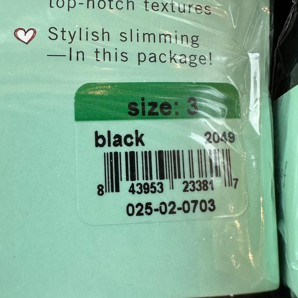 Assets By Sara Blakely Shaping Leggings Womens 3 Pack Size 3 Black Wish Bone‎